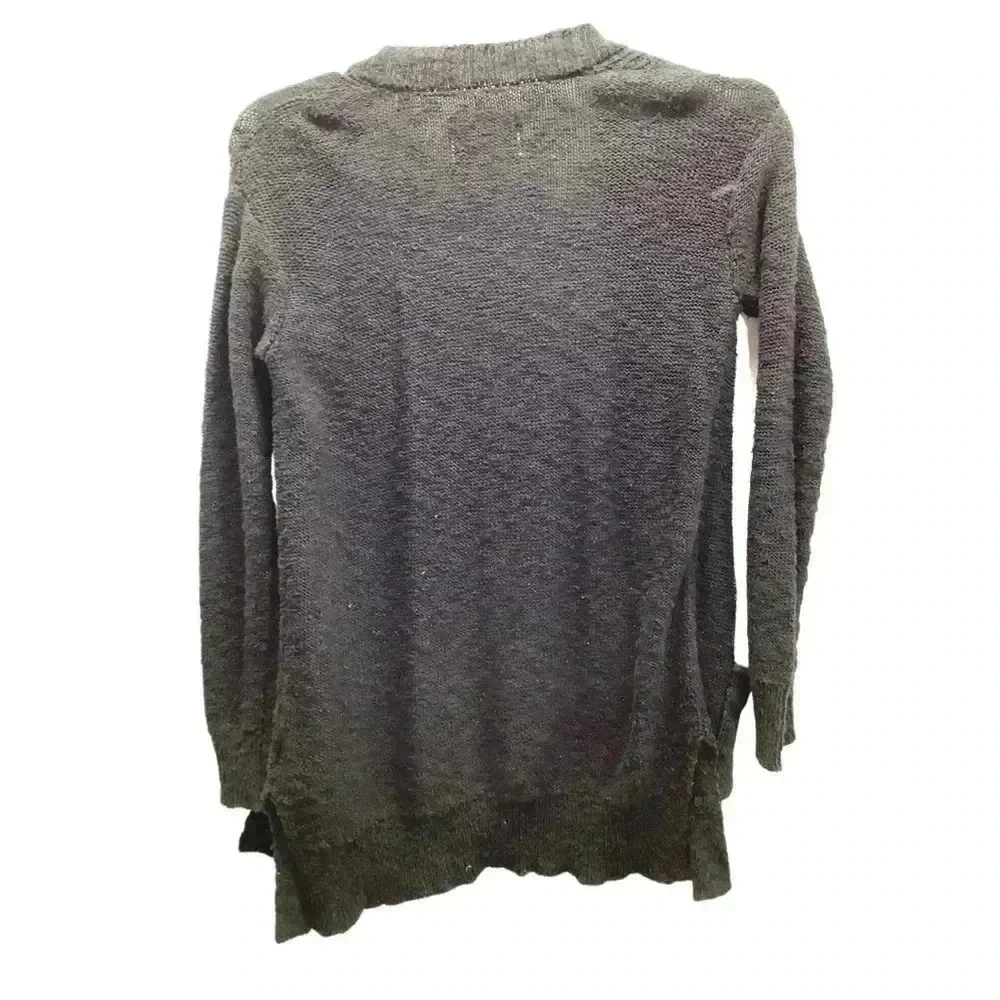 Justice for Girls Size 12 Black Bedazzled Cardigan Sweater (Preowned)